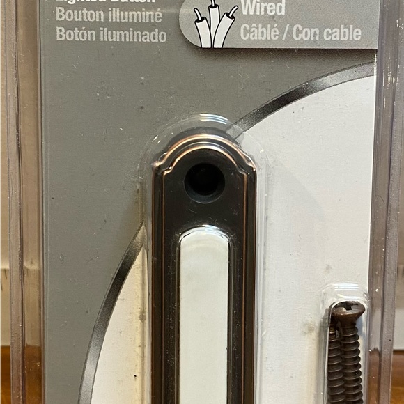 UTILITECH Lighted Doorbell Button. NEW- with Bronze Finish - Picture 2 of 4